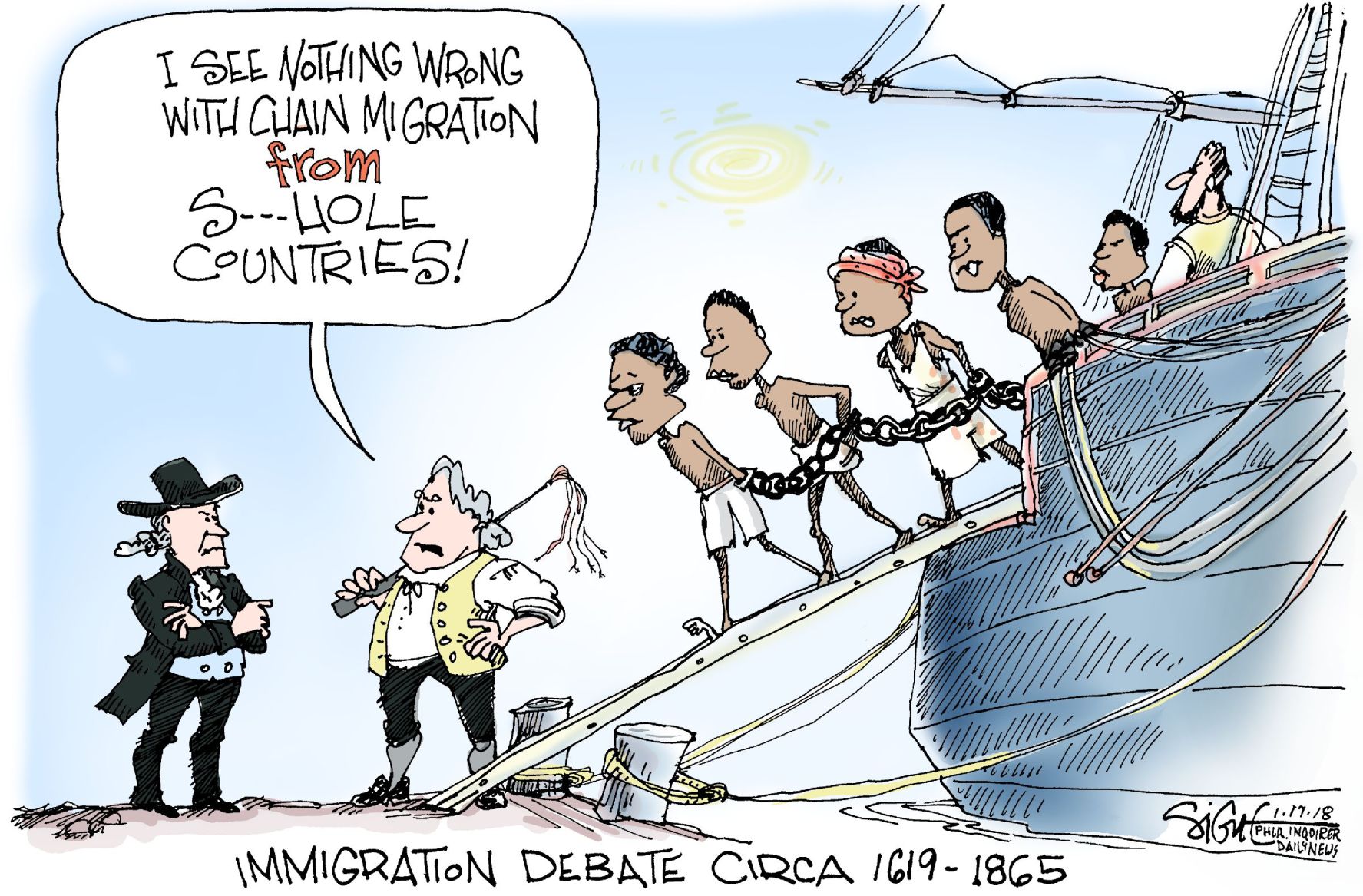 Signe Wilkinson cartoon